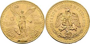 MEXIKO - 50 Pesos 1821-1921 100 Jahre ... 