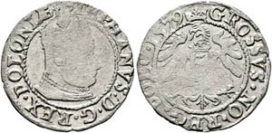 Stephan Bathori 1576-1586 - Groschen 1579 ... 