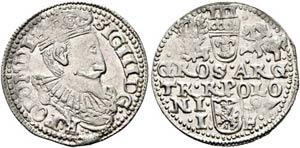 Sigismund III. 1587-1632 - III Groschen 1596 ... 