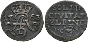 August III. 1733-1763 - AE-Solidus 1763 IC-S ... 