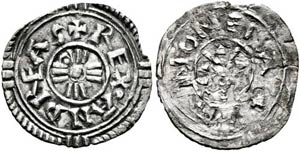 Andreas I. 1046-1060 - Denar o. J. gebogen, ... 