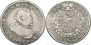 Rudolf II. 1576-1612 - Doppeltaler 1604 Hall ... 