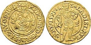 Rudolf II. 1576-1612 - Dukat (3,46g) 1595 KB ... 