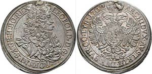 Leopold I. 1657-1705 - 1/2 Taler 1702 Wien ... 