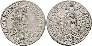Leopold I. 1657-1705 - 6 Kreuzer 1670 G-S ... 