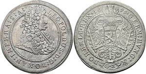 Leopold I. 1657-1705 - 1/2 Taler 1695 Prag ... 