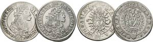 Leopold I. 1657-1705 - Lot 2 Stück; XV ... 