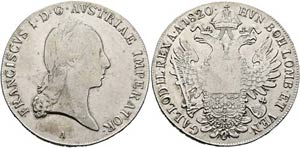 Franz I. (1792)-1806-1835 - Taler 1820 A  ... 