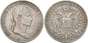 Franz I. (1792)-1806-1835 - 1/2 Taler 1835 A ... 