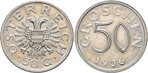Lots - 50 Groschen 1936 Wien RV minim. ... 