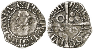 1611. Felipe III. Barcelona. 1/2 ... 