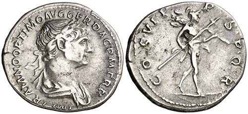 (115 d.C.). Trajano. Denario. ... 