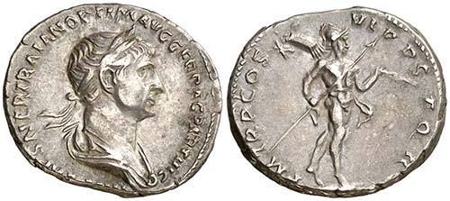 (114-117 d.C.). Trajano. Denario. ... 