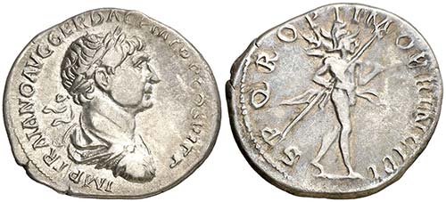 (113 d.C.). Trajano. Denario. ... 
