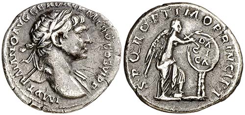 (112-114 d.C.). Trajano. Denario. ... 