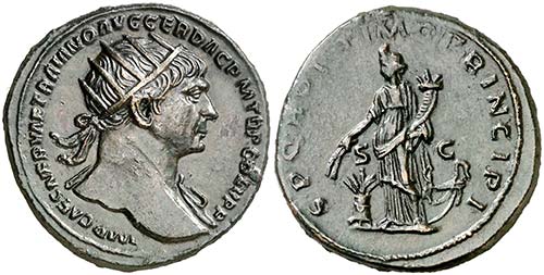 (107 d.C.). Trajano. Dupondio. ... 