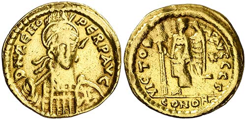 Zenón (474-491). Constantinopla. ... 