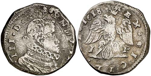 1618. Felipe III. Messina. IP. 4 ... 