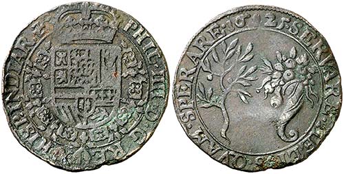 1625. Felipe IV. Amberes. Jetón. ... 