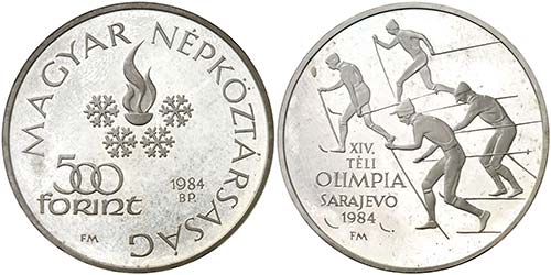 1984. Hungría. 500 florines. (Kr. ... 