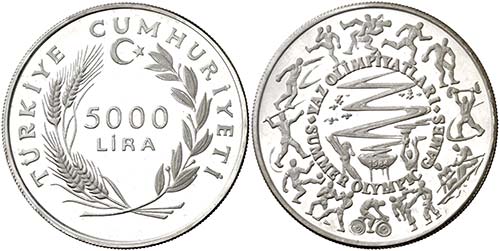 (1984). Turquía. 5000 liras. (Kr. ... 