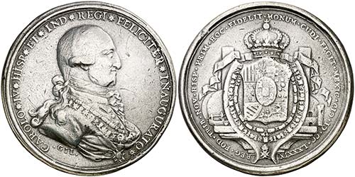 1789. Carlos IV. México. (La ... 