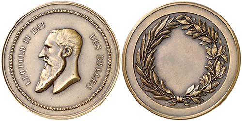 s/d. Bélgica. Medalla. 146,22 g. ... 