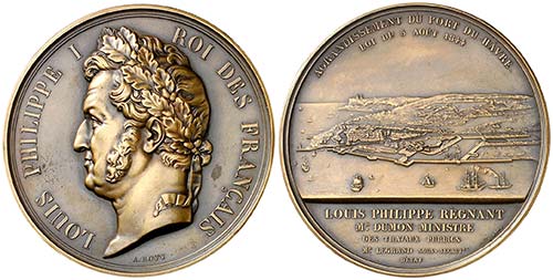 1844. Francia. Medalla. 173,36 g. ... 