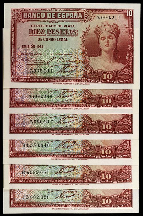 1935. 10 pesetas. (Ed. C15 y C15a) ... 