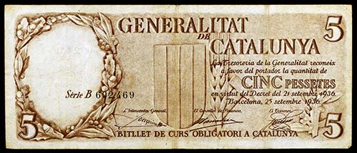 1936. Generalitat de Catalunya. 5 ... 