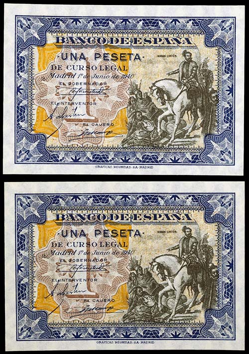 1940. 1 peseta. (Ed. D42) (Ed. ... 