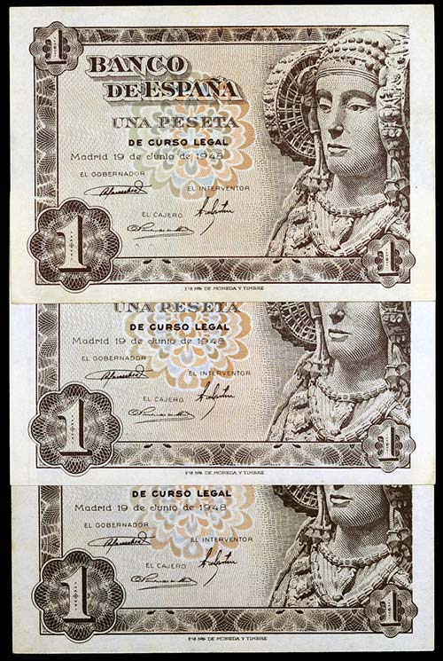 1948. 1 peseta. (Ed. D58 y D58a) ... 