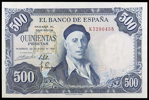 1954. 500 pesetas. (Ed. D69b) (Ed. ... 