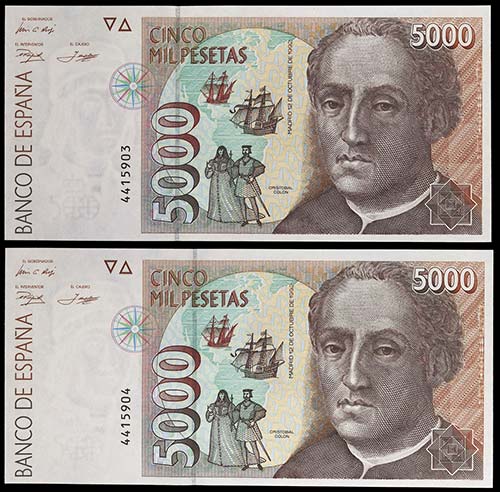 1992. 5000 pesetas. (Ed. E10) (Ed. ... 