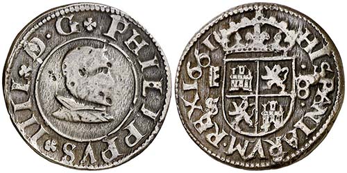 1661. Felipe IV. Segovia. S. 8 ... 