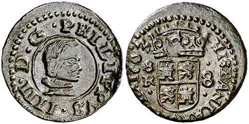 1663. Felipe IV. Sevilla. R. 8 ... 