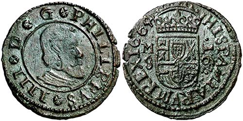 1664. Felipe IV. M (Madrid). S. 16 ... 