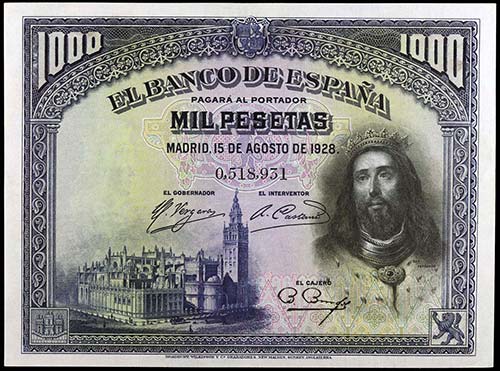 1928. 1000 pesetas. (Ed. C8) (Ed. ... 