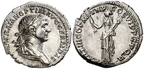 (117 d.C.). Trajano. Denario. ... 
