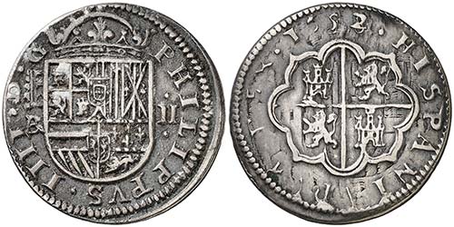 1652/28. Felipe IV. Segovia. BR. 2 ... 
