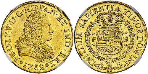 1732. Felipe V. México. F. 8 ... 