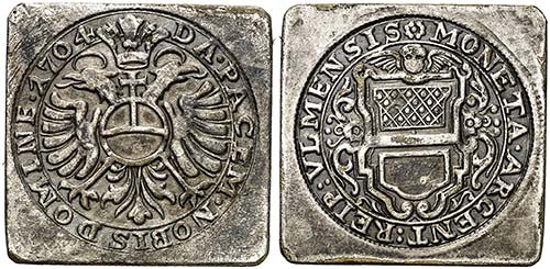 1704. Alemania. Ulm. 1 gulden (1/4 ... 