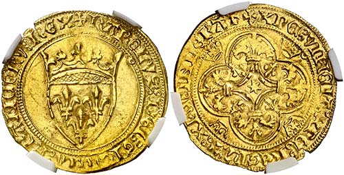 Francia. Carlos VI (1380-1422). 1 ... 
