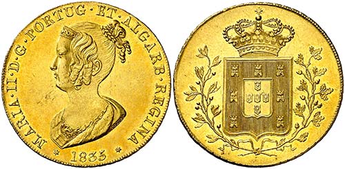 1835. Portugal. María II. 1 ... 