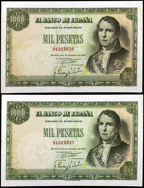 1949. 1000 pesetas. (Ed. D59) (Ed. ... 