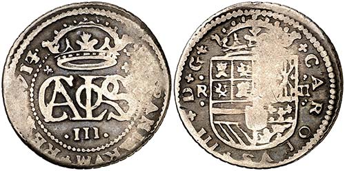 1714/3. Carlos III, Pretendiente. ... 