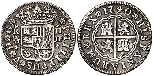 1740. Felipe V. Madrid. JF. 2 ... 