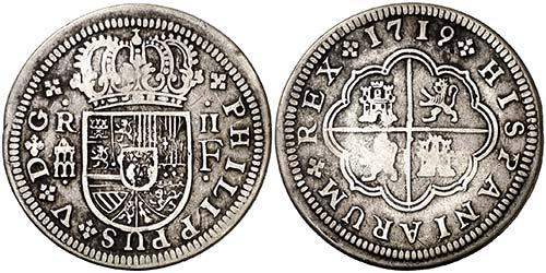 1719. Felipe V. Segovia. F. 2 ... 