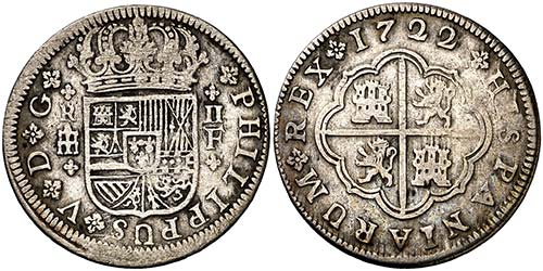 1722. Felipe V. Segovia. F. 2 ... 