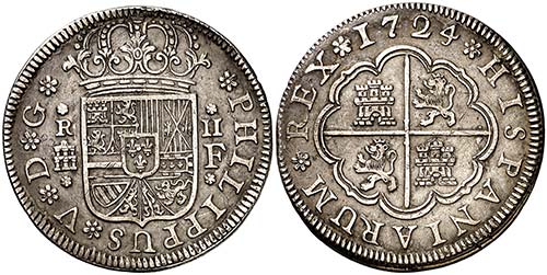 1724. Felipe V. Segovia. F. 2 ... 